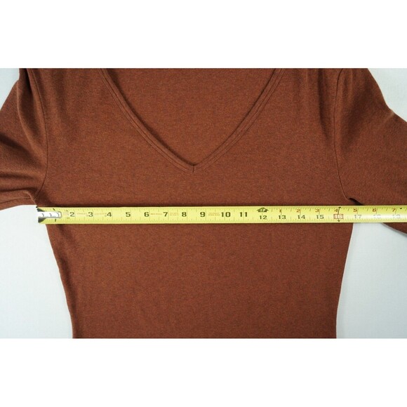 Peruvian Connection Light Weight Long Sleeve Sweater Burgundy Size 16 Long - Picture 11 of 13